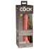 King Cock Elite 7 - prísavný realistický dildo (18cm) - prírodná farba