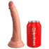 King Cock Elite 7 - prísavný realistický dildo (18cm) - prírodná farba