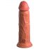 King Cock Elite 8 - prísavkový dildo (20 cm) - tmavo naturálny