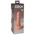 King Cock Elite 6 - realistický vibrátor s prísavkou (15 cm) - prírodný