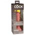 King Cock Elite 6 - realistický vibrátor s prísavkou (15 cm) - prírodný