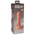 King Cock Elite 6 - realistický vibrátor 15cm (tmavý naturálny)