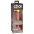 King Cock Elite 6 - realistický vibrátor 15cm (tmavý naturálny)