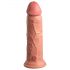 King Cock Elite 8 - realistický vibrátor s prísavkou (20 cm) - naturálny