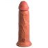 King Cock Elite 20cm - realistický vibrátor (tmavý telový)