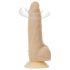 Naked Addiction Rotujúci 7 - akumulátorový vibrátor (18cm) - naturálna farba