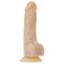 Naked Addiction Rotujúci 7 - akumulátorový vibrátor (18cm) - naturálna farba