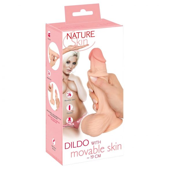 Nature Skin - realistický dildó - 19cm (naturálny)