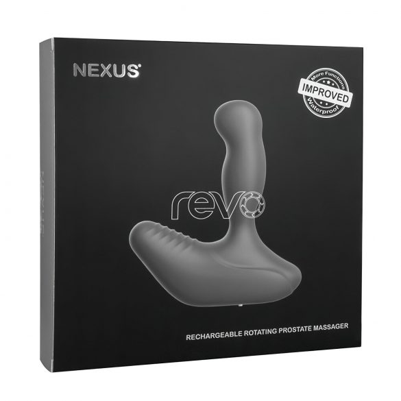 Nexus Revo - revolučný rotačný masér prostaty (čierny)