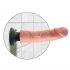 King Cock 9 prísavný vibrátor (23 cm) - prírodný vzhľad