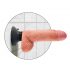 King Cock 7 prísavný vibrátor (18 cm) - prírodný