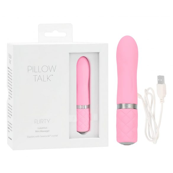 Pillow Talk Flirty - nabíjací ružový vibrátor