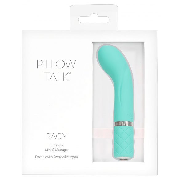 Pillow Talk Racy - úzky G-bod vibrátor na akumulátor (tyrkysový)