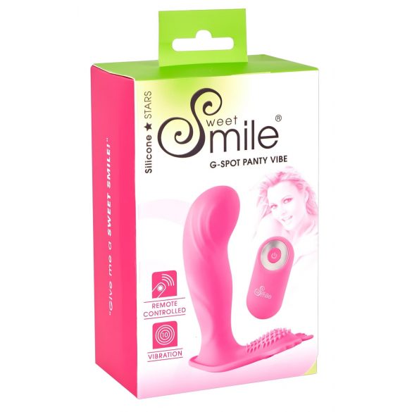 SMILE G-Spot nohavičky - nabíjací, rádiový mini vibrátor (ružový)