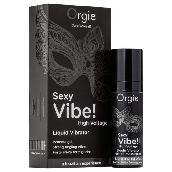 Orgie Sexy Vibe High Voltage - Unisex tekutý vibrátor (15 ml)