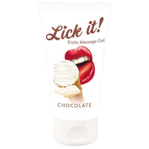 Lick it! - 2v1 jedlý lubrikant - biela čokoláda (50ml)