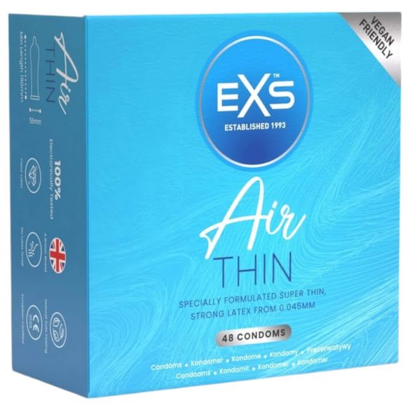 EXS Air Thin - ultra tenké latexové kondómy (48 ks)