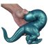 Toppedmonster - dinosaurus silikónové dildo - 26 cm (tyrkysové)