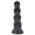 Toppedmonster - lebka dildo - 22 cm (čierna)