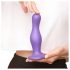 Strap-on-me Curvy L - vlnitý, s prísavkou dildo (fialová)