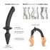 Strap-on-me Switch Semi-Realistic XXL - 2v1 dildo (čierny)