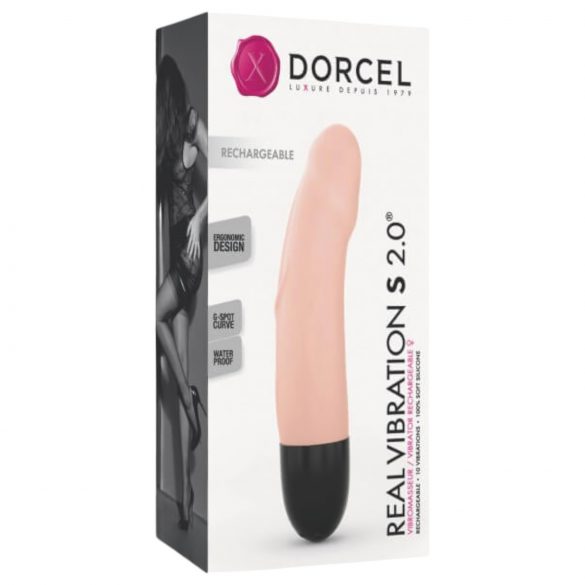 Dorcel Real Vibration S 2.0 - nabíjateľný vibrátor (prírodný)