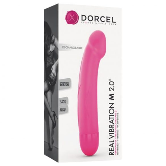 Dorcel Real Vibration M 2.0 - nabíjateľný vibrátor (ružový)