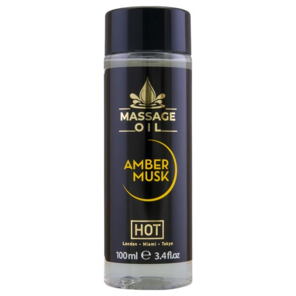 HOT masážny olej na pokožku - jantárový pižmo (100ml)