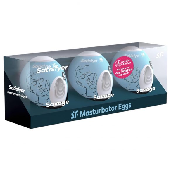 Satisfyer Egg Savage - súprava masturb. vajec (3 ks)