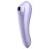 Satisfyer Dual Pleasure - inteligentný 2v1 fialový vibrátor na vlny potešenia