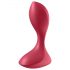 Satisfyer Backdoor Lover - nabíjateľný, vodotesný análny vibrátor (červený)