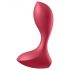 Satisfyer Backdoor Lover - nabíjateľný, vodotesný análny vibrátor (červený)