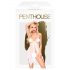 Penthouse Sweet Beast - ružový babydoll set (biely)