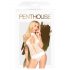 Penthouse Perfect Lover - biele body s nákrčníkom