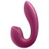 Satisfyer Sunray - nabíjateľný 2v1 vibrátor s technológiou Air Pulse (červený)