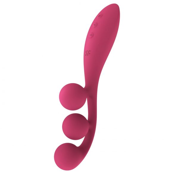 Satisfyer Tri Ball 1 - nabíjateľný multifunkčný vibrátor (červený)