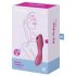 Satisfyer Curvy Trinity 3 - 2v1 vzduchový a vibrátor (červený)