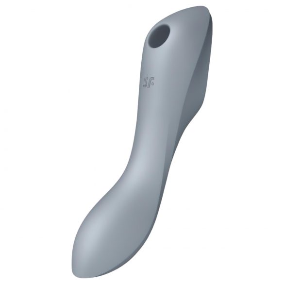 Satisfyer Curvy Trinity 3 - 2v1 vibrátor s tlakovými vlnami (šedý)