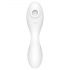 Satisfyer Curvy Trinity 5+ - šikovný 2v1 vibrátor (biely)