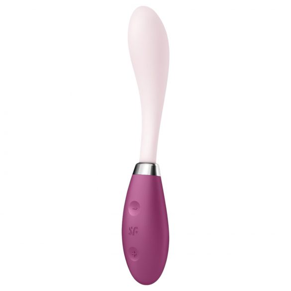 Satisfyer G-Spot Flex 3 - nabíjací G-bod vibrátor (ružovo-červený)