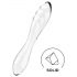 Satisfyer Dazzling Crystal 1 - dvojitý sklený dildó (priehľadný)