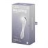 Satisfyer Dazzling Crystal 1 - dvojitý sklený dildó (priehľadný)