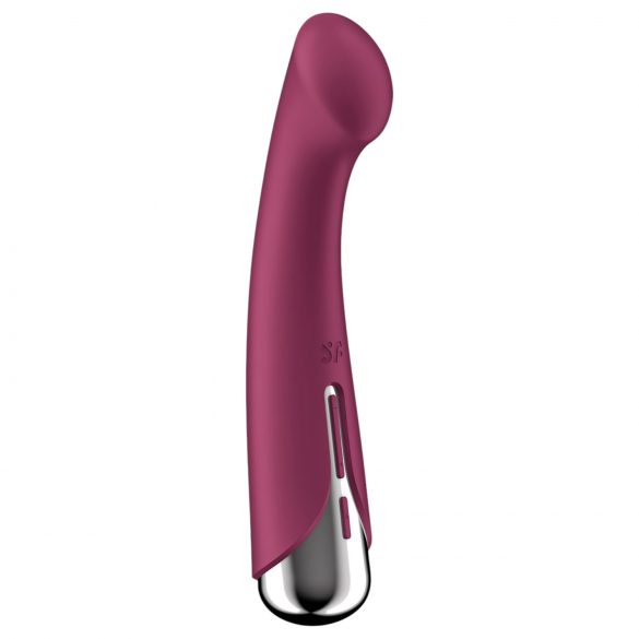 Satisfyer Spinning G-Spot 1 - Červený G-bod vibrátor s rotačnou hlavou