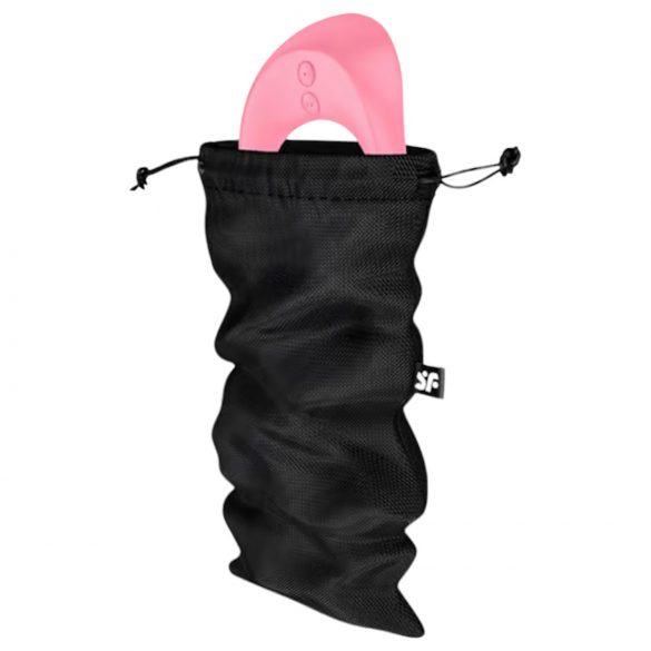 Satisfyer Treasure Bag - diskrétny úložný vak - stredný (čierny)