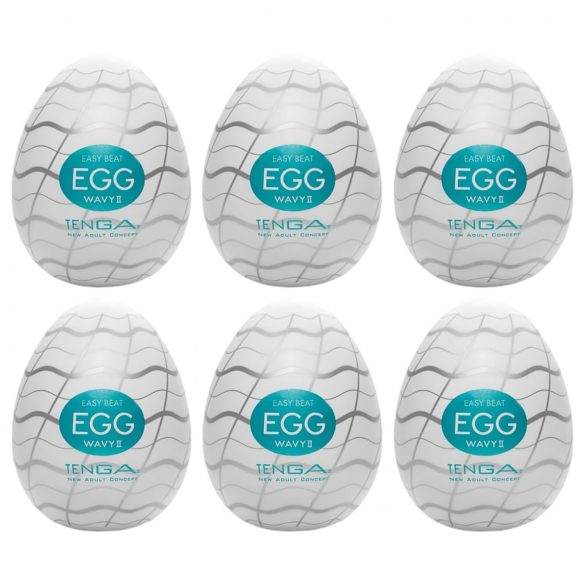 TENGA Egg Wavy II - vlnitý potešenie (6 ks)