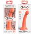 Dillio Tajný Objaviteľ - žaluďový dildo (17cm) - oranžový