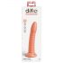 Dillio Wild Thing - vrúbkované dildo (19 cm) - oranžové