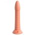 Dillio Wild Thing - vrúbkované dildo (19 cm) - oranžové