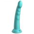 Dillio Slim Seven - stimulujúci dildo s prísavkou (20 cm) - tyrkysový