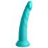 Dillio Slim Seven - stimulujúci dildo s prísavkou (20 cm) - tyrkysový